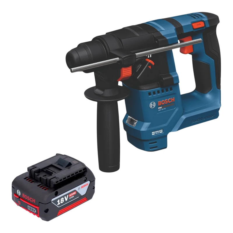 Bosch GBH 18V-18 Professional Akku Bohrhammer 18 V 1,5 J SDS plus Brushless + 1x Akku 4,0 Ah - ohne Ladegerät