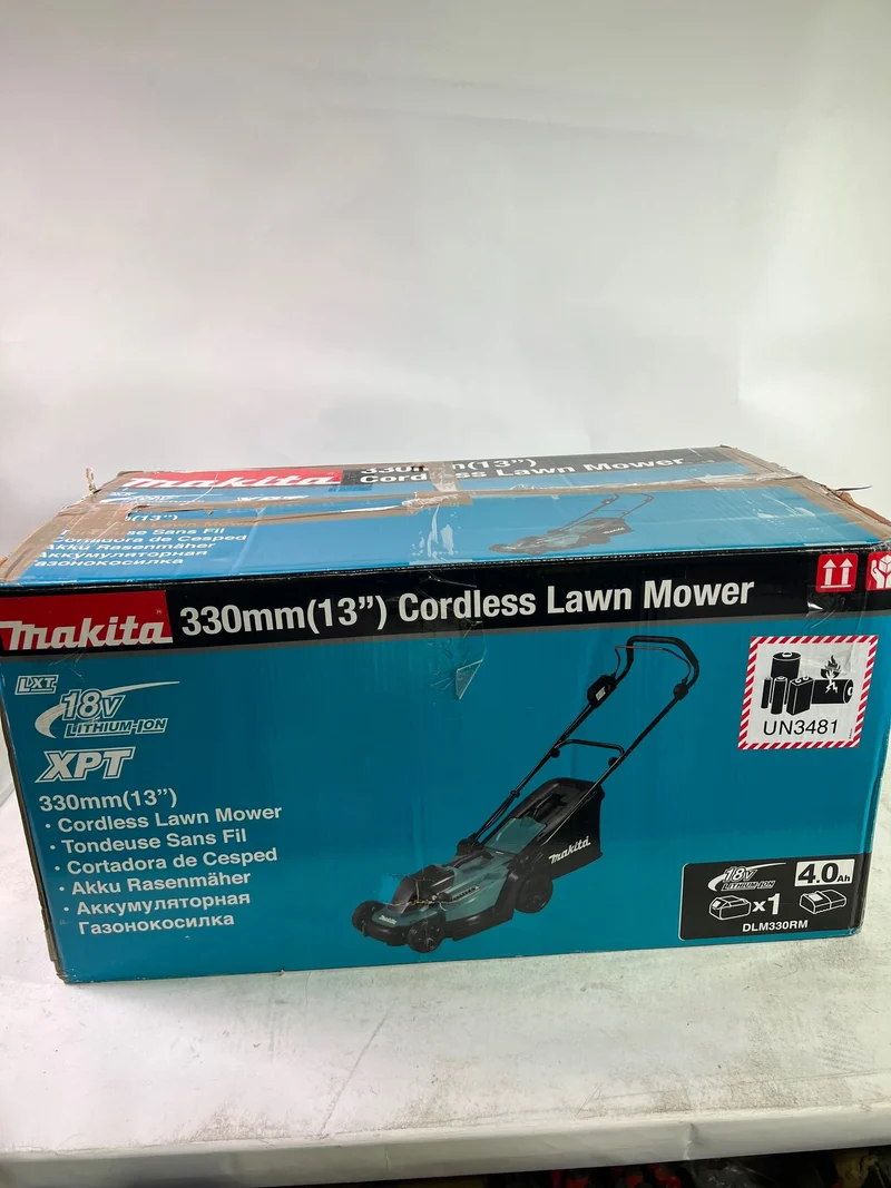 Makita DLM 330 Z Akku Rasenmäher 18 V 33 cm 30 l Solo - ohne Akku, ohne Ladegerät - Reparaturgerät