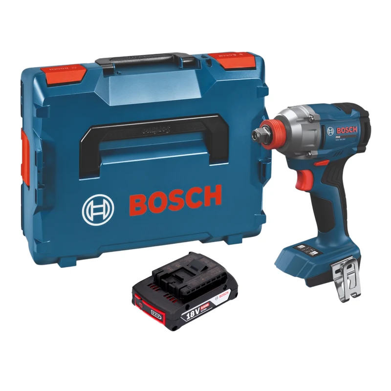 Bosch GDX 18V-285 Professional Akku Drehschlagschrauber 18 V 285 Nm + 1x Akku 2,0 Ah + L-Boxx - ohne Ladegerät