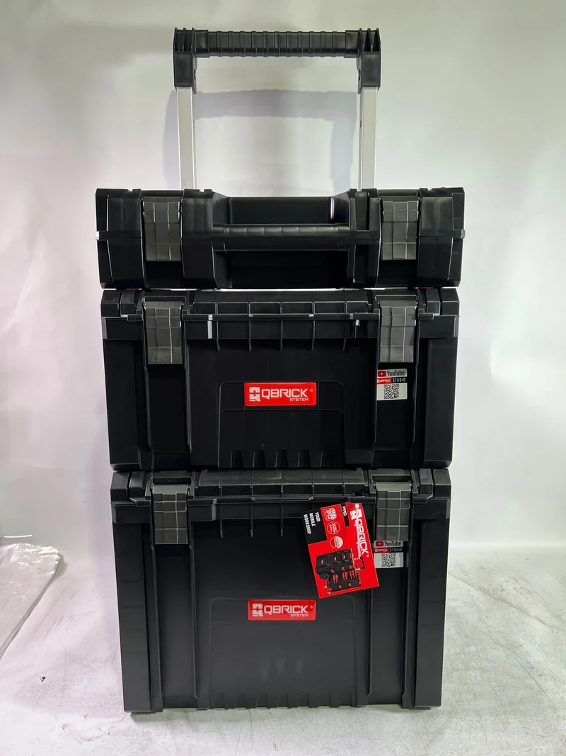 Qbrick System PRO Set 1 2.0 Plus Werkzeugwagen Set + PRO Toolcase + PRO Toolbox + PRO Cart 490 x 400 x 750 mm - Beschädigt