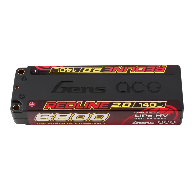 Gens Ace Redline 2.0 Serie 6800mAh 2S1P 7,6V 140C HV Lipo Akku mit Hardcase 57