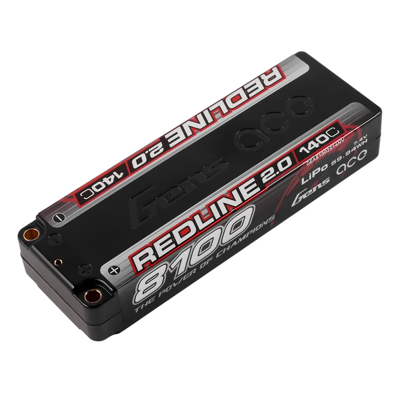 Gens Ace Redline 2.0 8100mAh 7.4V 140C 2S HardCase 58# Lipo-Akku
