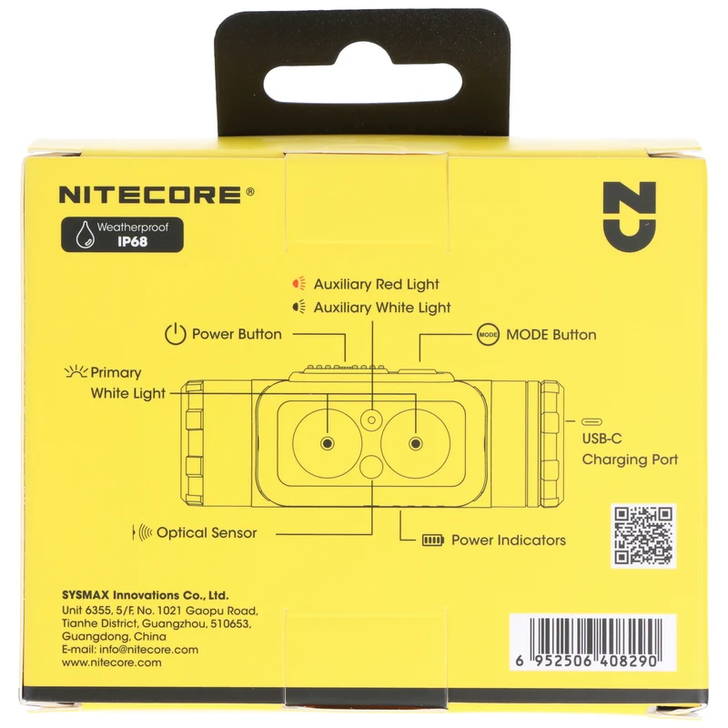 Nitecore NU53 ultraleichte Stirnlampe für industrielle Zwecke, max. 1800 Lumen, inkl. 21700 6000mAh Li-Ion Akku