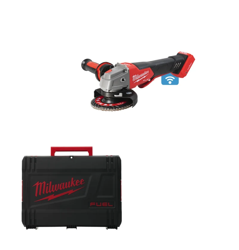 Milwaukee Akku-Winkelschleifer M18 ONEFSAG125XPDB-0X (Scheiben-Ø: 125 mm, Paddelschalter, ONE-KEY, ohne Akku in HD-Box)