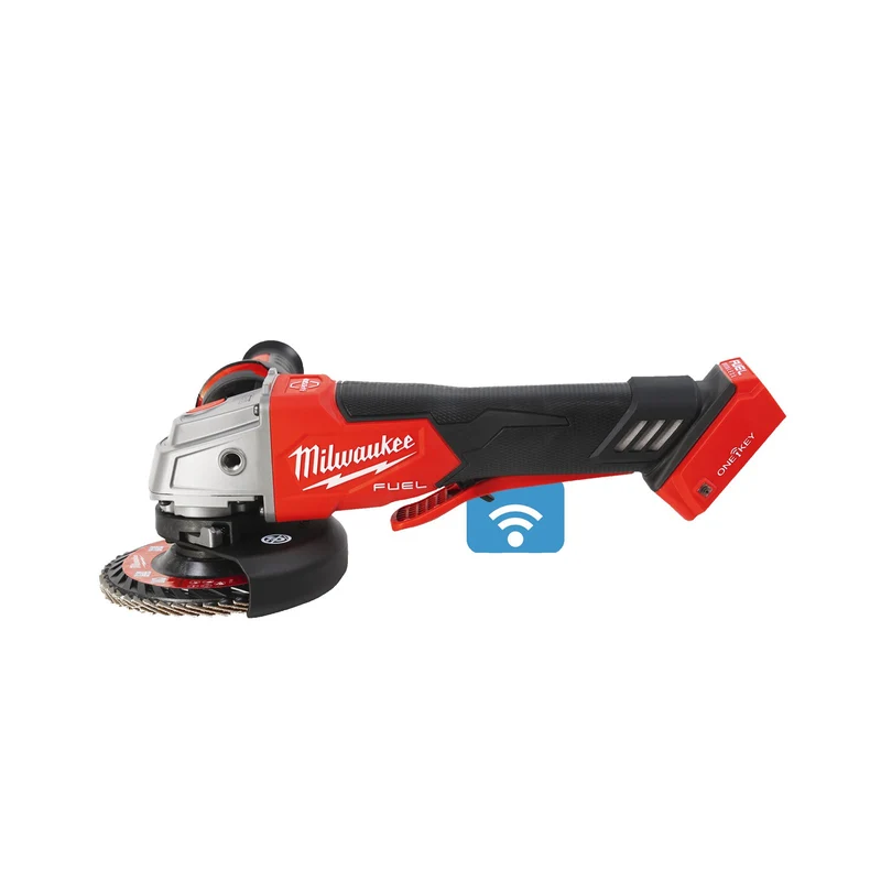 Milwaukee Akku-Winkelschleifer M18 ONEFSAG125XPDB-0X (Scheiben-Ø: 125 mm, Paddelschalter, ONE-KEY, ohne Akku in HD-Box)