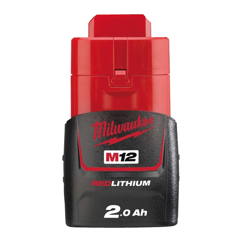 Milwaukee Akku M12 B2 (12V / 2,0 Ah, Red Li-Ion, 2000 mAh)