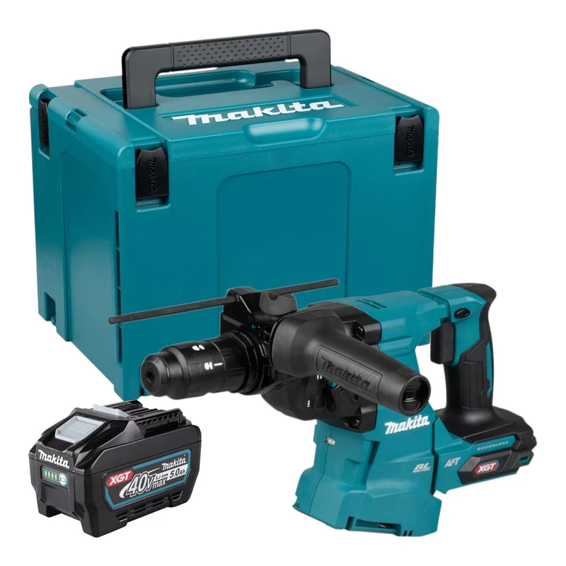 Makita HR 012 GT101 Akku Kombihammer 40 V max. 3,3 J SDS plus Brushless + 1x Akku 5,0 Ah + Makpac - ohne Ladegerät