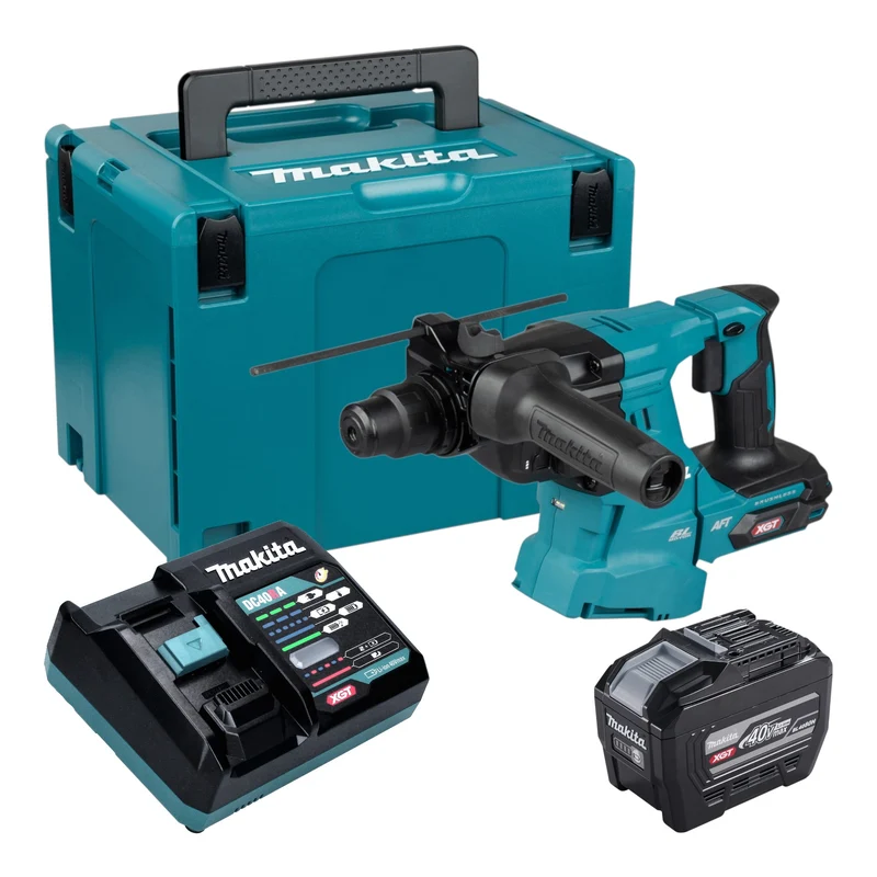 Makita HR 011 GE101 Akku Kombihammer 40 V max. 3,3 J SDS plus Brushless + 1x Akku 8,0 Ah + Ladegerät + Makpac