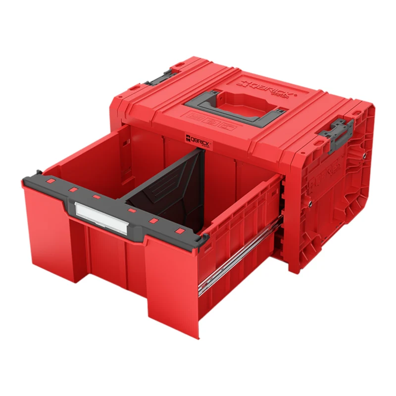 Qbrick System PRO Drawer Workshop Set 6 2.0 RED ULTRA HD Werkzeugkasten Set 4 tlg. 525 x 345 x 885 mm