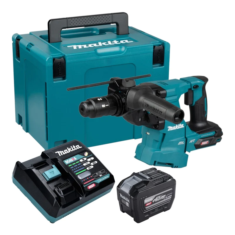Makita HR 012 GE101 Akku Kombihammer 40 V max. 3,3 J SDS plus Brushless + 1x Akku 8,0 Ah + Ladegerät + Makpac