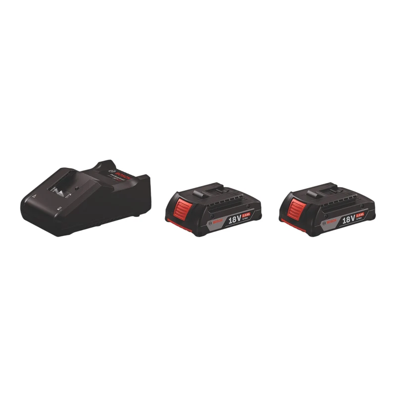 Bosch GSB 18V-25 Professional Akku Schlagbohrschrauber 18 V 56 Nm ( 06019K9302 ) + 2x Akku 2,0 Ah + Ladegerät + L-Boxx