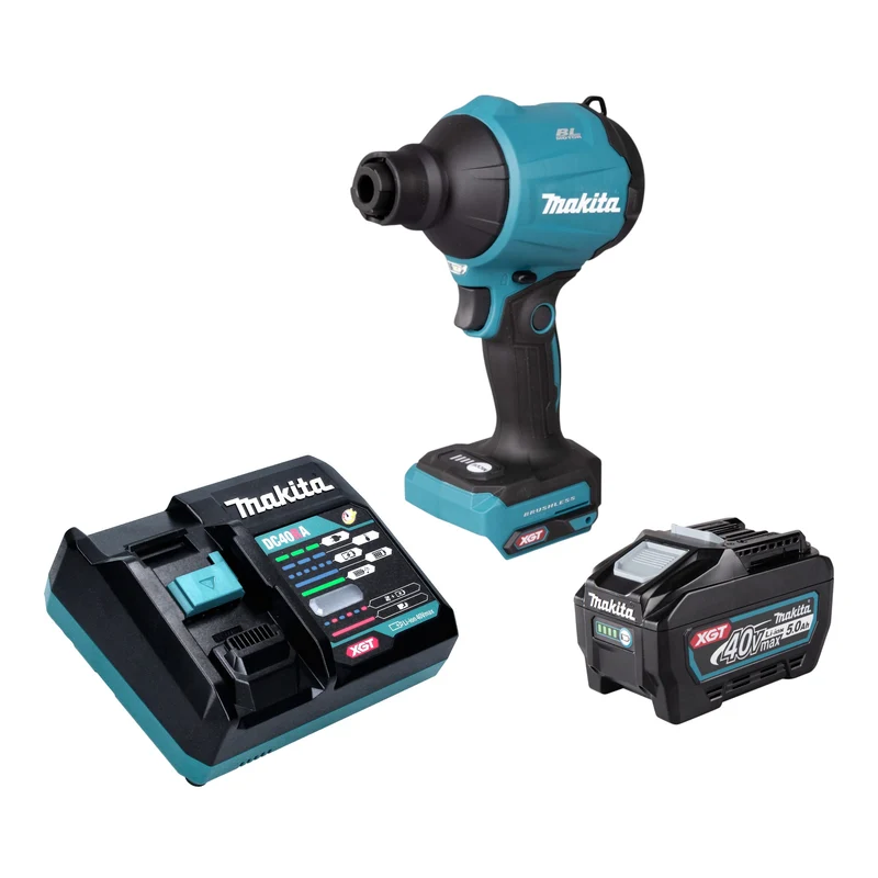 Makita AS 001 GT101 Akku Gebläse 40 V max. Brushless + 1x Akku 5,0 Ah + Ladegerät