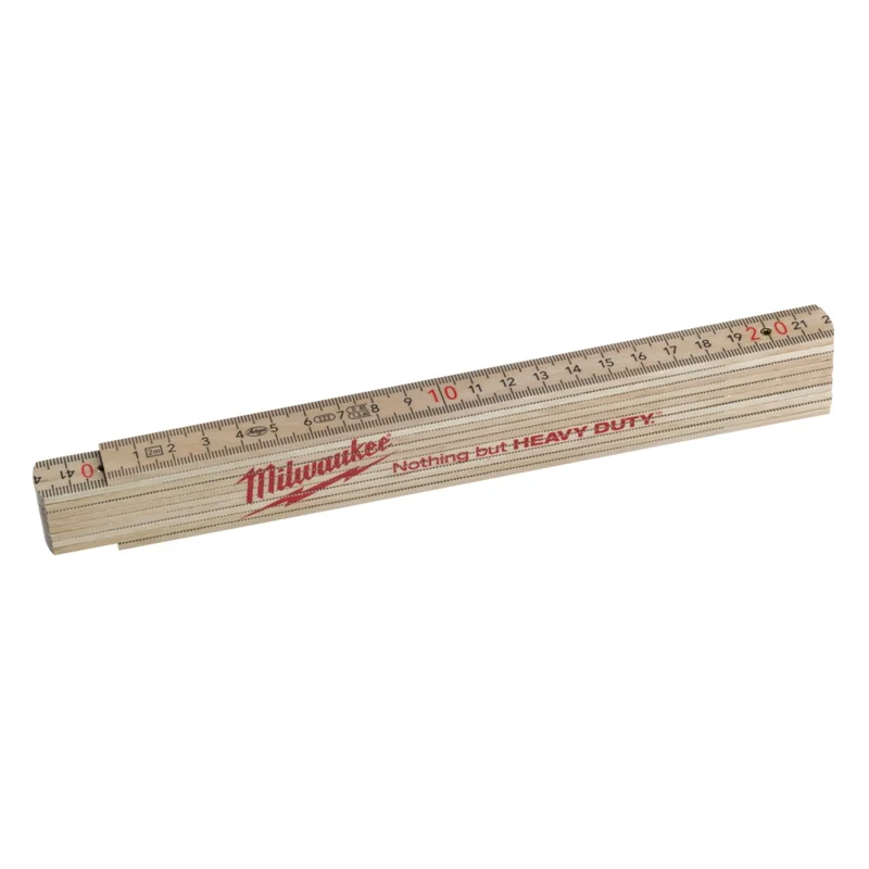 Milwaukee Gliedermaßstab Holz Slim 2m natur