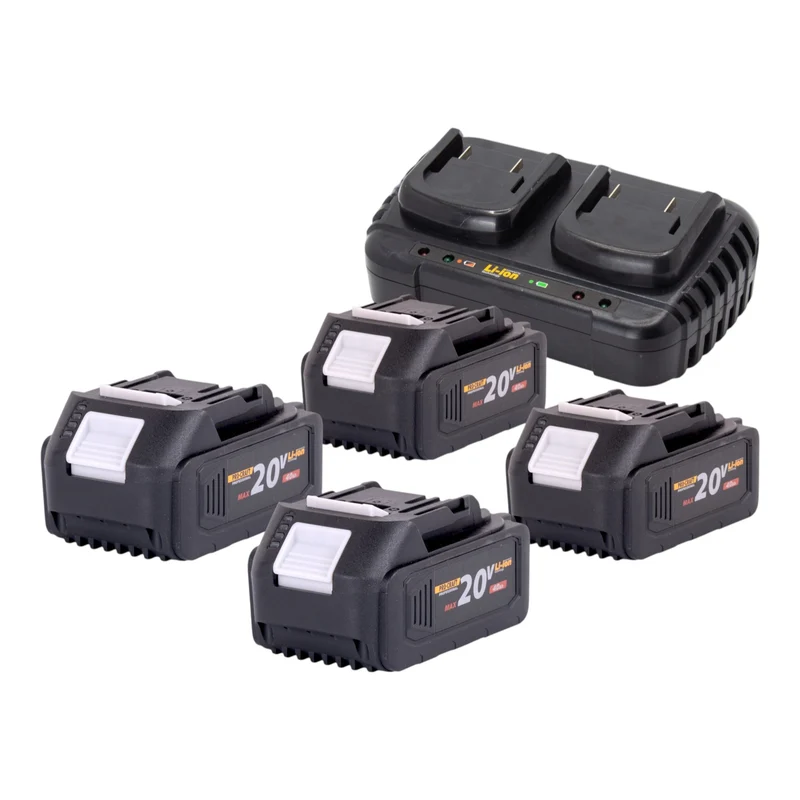 Procraft CT20/2bb Akku Kultivator 40 V ( 2x 20 V ) 360 mm Brushless + 4x Akku 4,0 Ah + Ladegerät