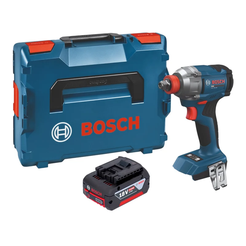 Bosch GDX 18V-285 Professional Akku Drehschlagschrauber 18 V 285 Nm + 1x Akku 4,0 Ah + L-Boxx - ohne Ladegerät