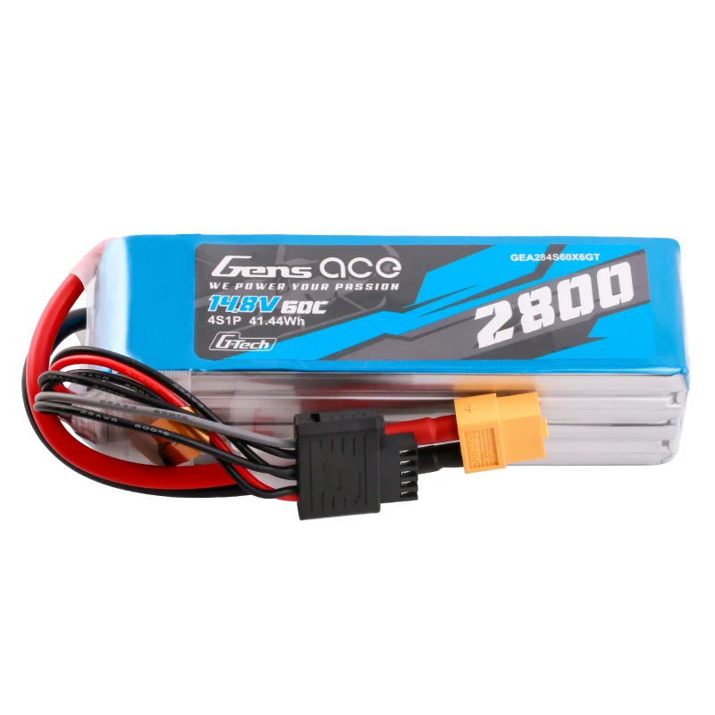 Gens ace G-Tech Soaring 2800 mAh 14,8 V 60 C 4S1P LiPo-Akku mit XT60-Stecker