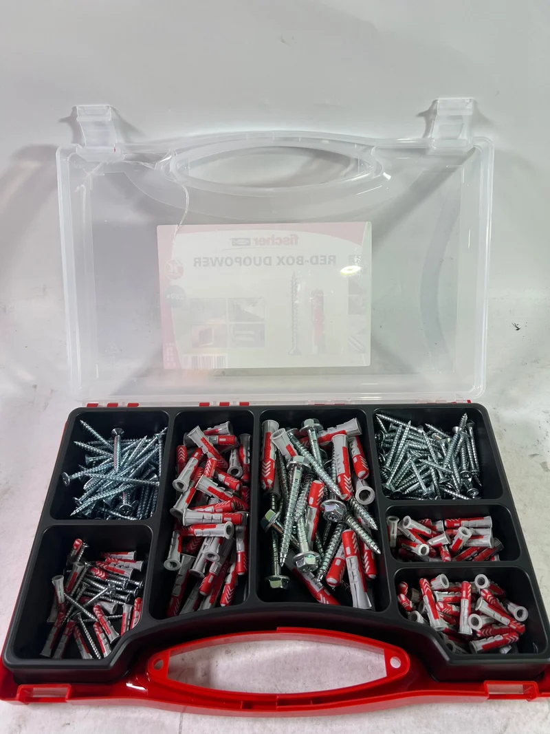Fischer Red-Box Duopower + Schrauben Set 280 Stück ( 536091 ) - Beschädigt