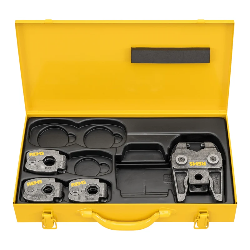 REMS S Set M 15+18+22 Z8 Pressring Set 4 tlg. im Stahlblechkasten ( 574615 R )