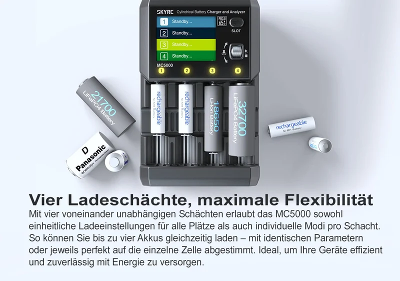SkyRC MC5000 professionelles Universal-Analyse-Ladegerät für alle Akku-Typen