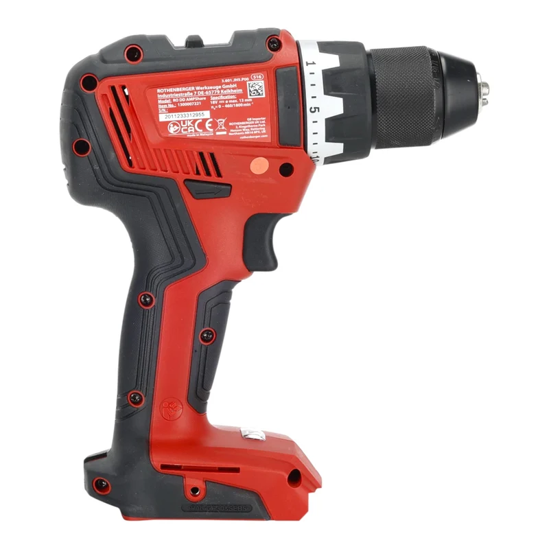 Rothenberger RO DD55 Akku Bohrschrauber 18 V 55 Nm Brushless AMPShare + 2x Akku 2,0 Ah + Ladegerät