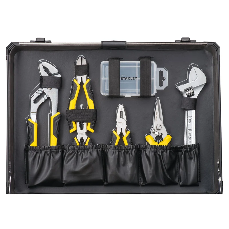 Stanley Handwerkzeug set 142 tlg. + Koffer ( STMT98109-1 ) Zange / Schlüssel / Schneider / Ratsche / Schraubendreher