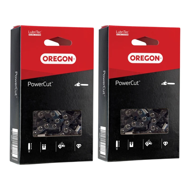 2x Oregon PowerCut Sägekette 45 cm .325" 1,5 mm 72 TG VM mit SG 2 Stück Paket ( 2x 21LPX072E )