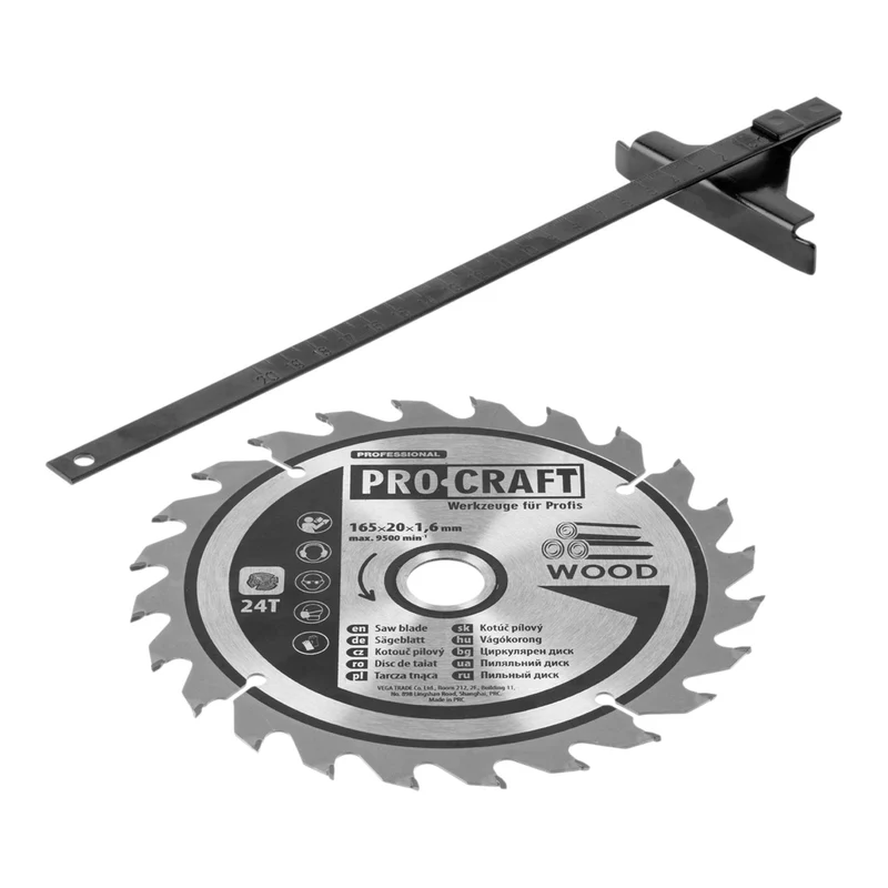 Procraft PCA24bb Akku Handkreissäge 20 V 165 mm Brushless Solo - ohne Akku, ohne Ladegerät