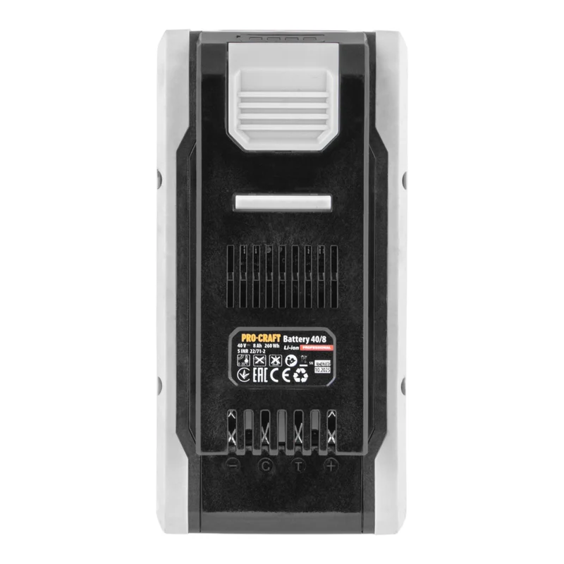 Procraft 40/8 Akku 40 V 8,0 Ah / 8000 mAh Li-Ion mit Ladestandsanzeige