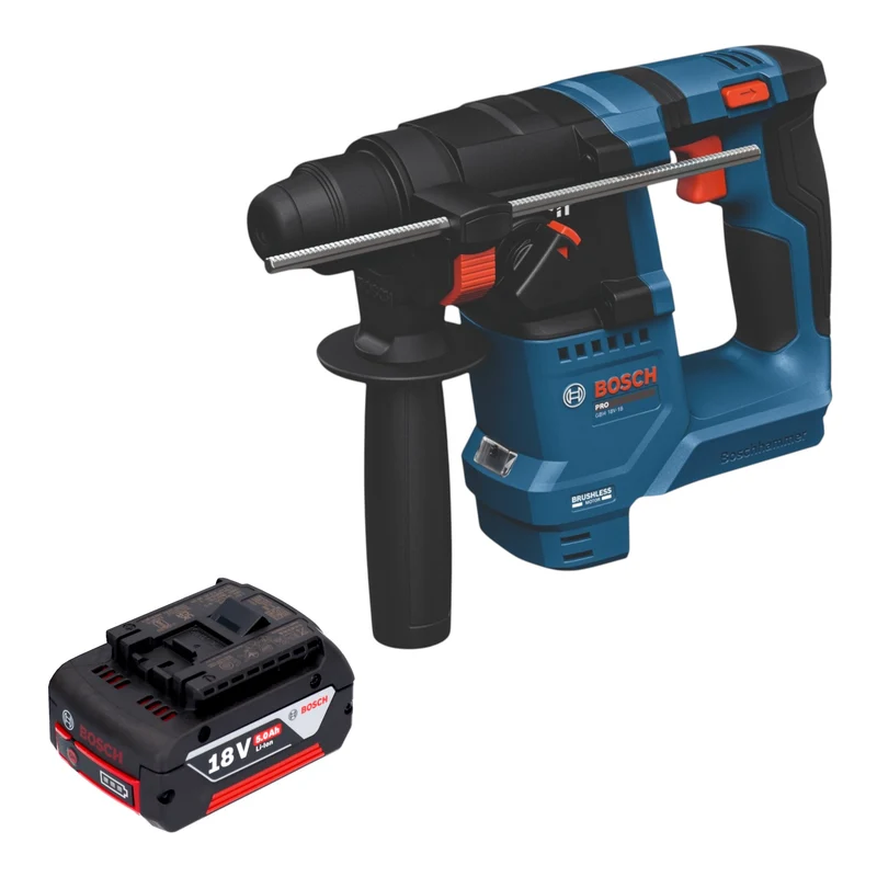Bosch GBH 18V-18 Professional Akku Bohrhammer 18 V 1,5 J SDS plus Brushless + 1x Akku 5,0 Ah - ohne Ladegerät