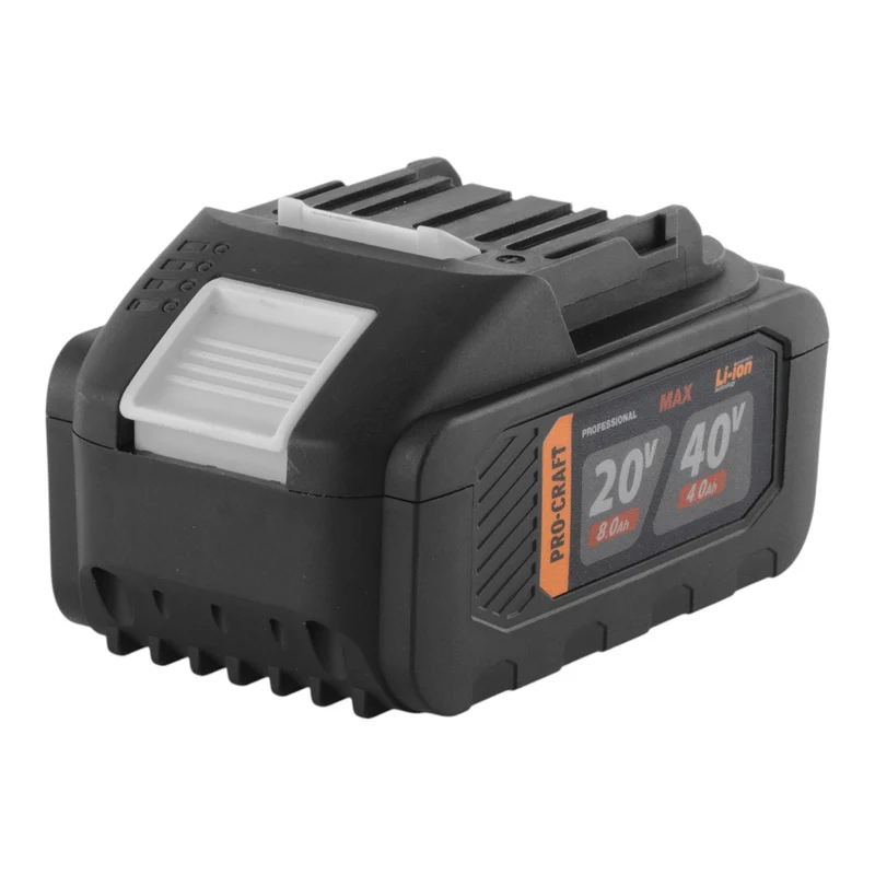 Procraft 20/40 Akku 20 / 40 V 8,0 / 4,0 Ah Li-Ion mit Ladestandanzeige
