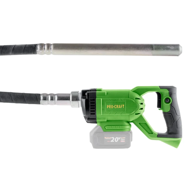 Procraft CV20bb Akku Betonverdichter 20 V 1,5 m Brushless Solo - ohne Akku, ohne Ladegerät