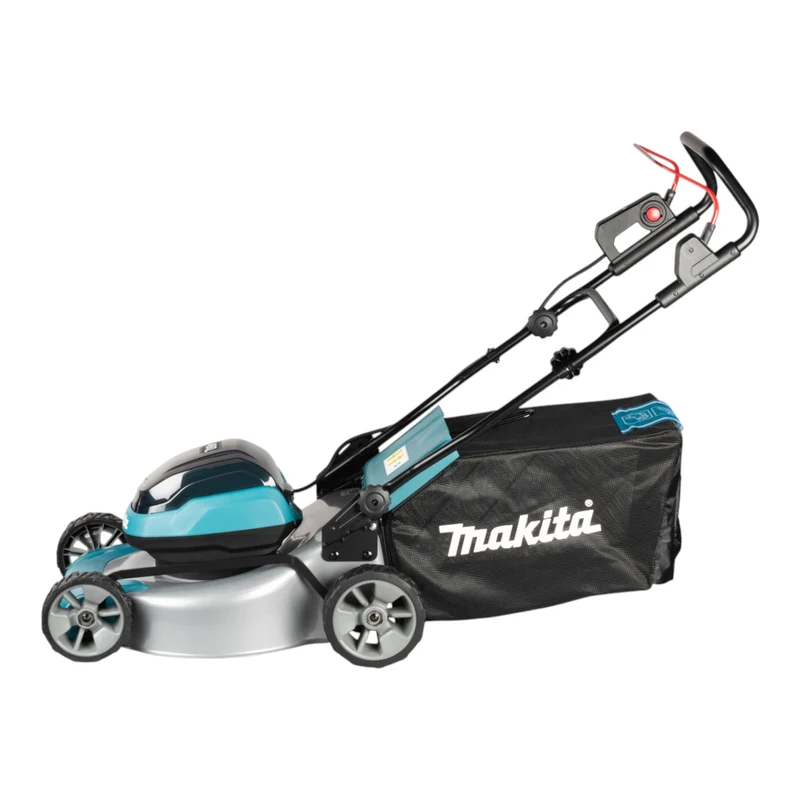 Makita DLM 466 PG2 Akku Rasenmäher 36 V ( 2x 18 V ) 46 cm Brushless + 2x Akku 6,0 Ah + Ladegerät