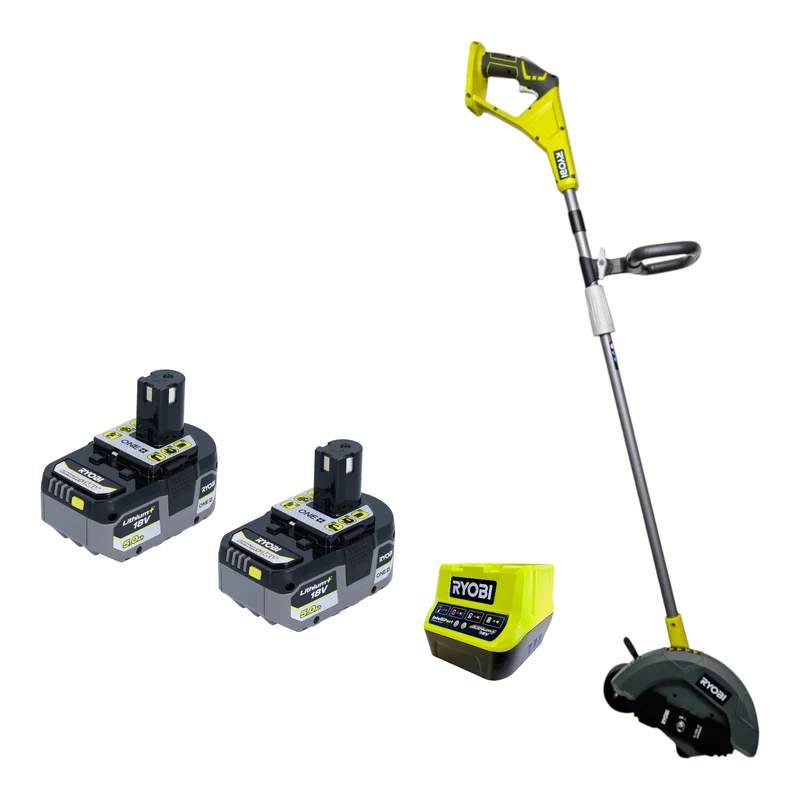 RYOBI RY18EGA-0 Akku Rasenkantenschneider 18 V 38 mm + 2x Akku 5,0 Ah + Ladegerät
