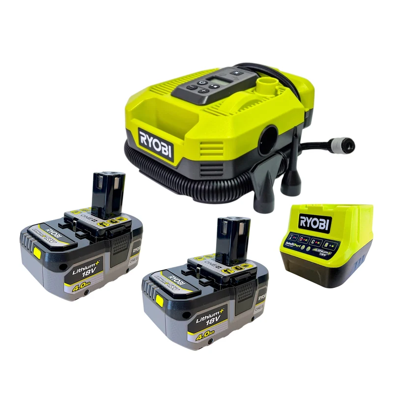 RYOBI RMI18-0 Akku Multi Kompressor 18 V 11 bar + 2x Akku 4,0 Ah + Ladegerät