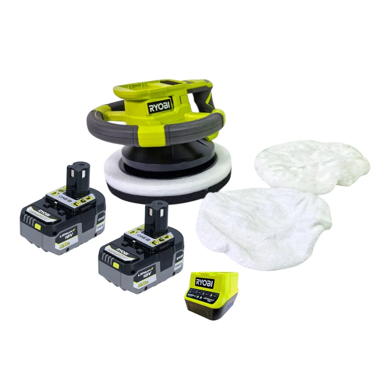 RYOBI RBP18250-0 Akku Polierer 18 V 250 mm + 2x Akku 5,0 Ah + Ladegerät