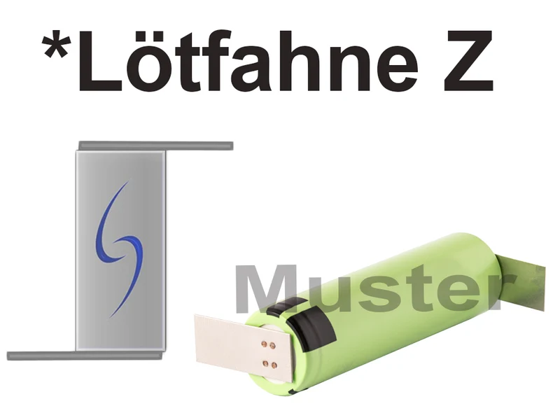 Keeppower 18500-E260 Li-Ionen-Akku 3,6V - 3,7V mit 2600mAh (flache Pluspol)