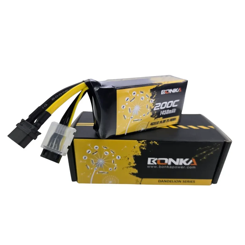 Bonka Lipo battery 1450mAh 14.8V 200C FPV XT60