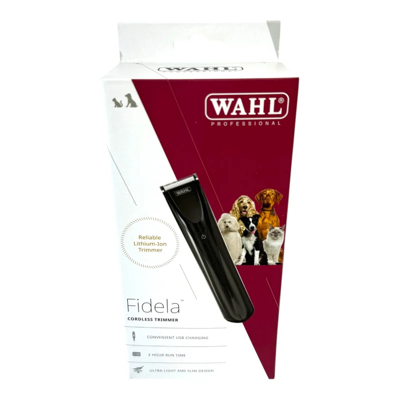 Wahl 3028196 Fidela Animal Akku Trimmer + 1x Akku 2,0 Ah + Ladegerät