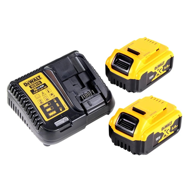 DeWalt DCF 922 P2T Akku Schlagschrauber 18 V 400 Nm 1/2" Brushless + 2x Akku 5,0 Ah + Ladegerät + TSTAK