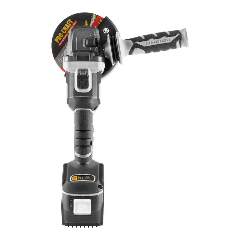 Procraft Industrial AG125B-1B-C Akku Winkelschleifer 20 V 125 mm Brushless + 1x Akku 4,0 Ah + Ladegerät + Koffer