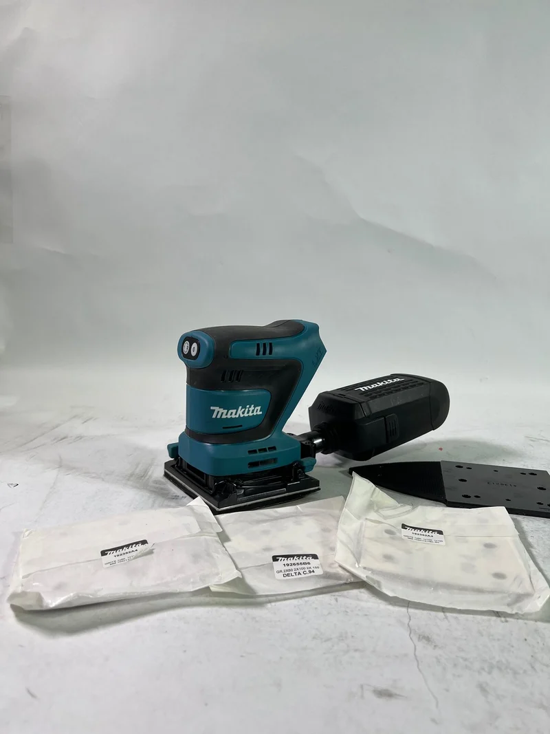 Makita DBO 480 Z Akku Schwingschleifer 18 V 112 x 102 mm Solo - ohne Akku, ohne Ladegerät - Reparaturgerät