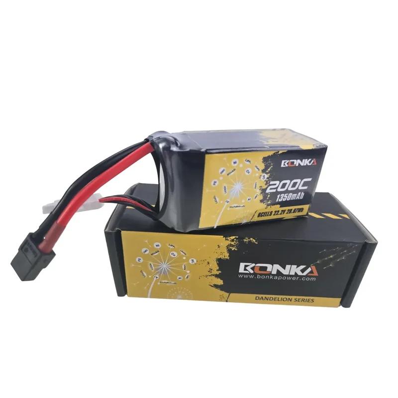Bonka Lipo Akku 1350mAh 22,2V 200C/400C FPV XT60