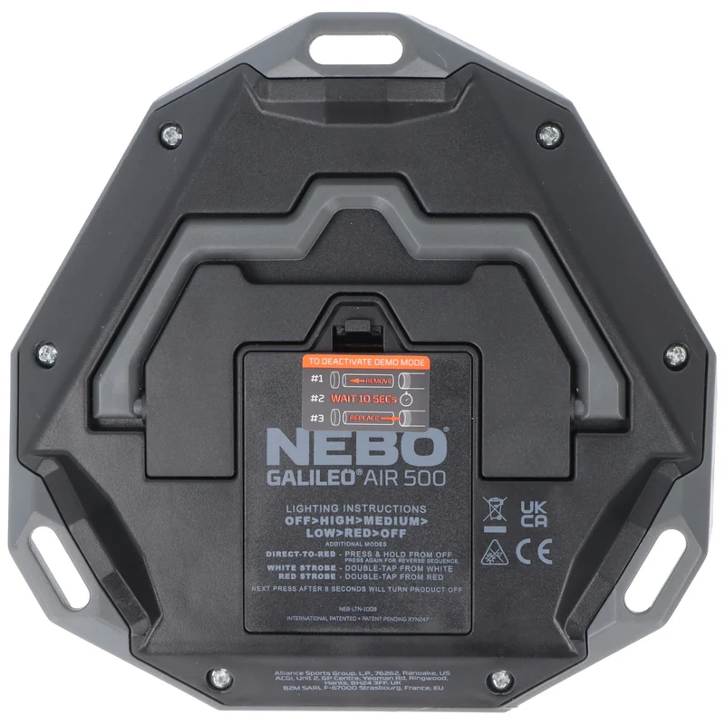 NEBO GALILEO™ AIR 500 NEB-LTN-1008-G LED Campinglampe mit 500 Lumen, ladbar über USB-C, faltbar und sehr leicht