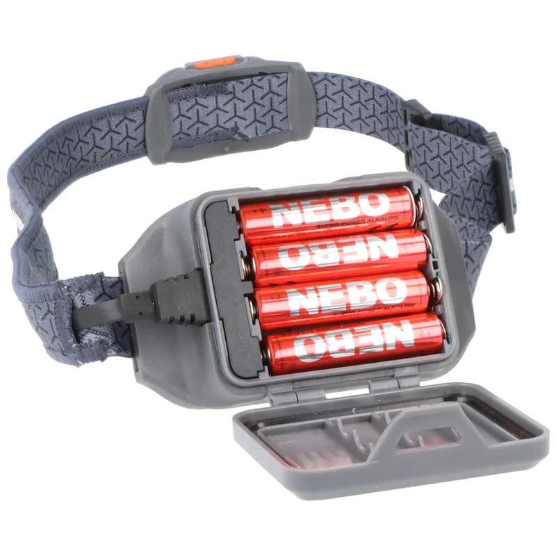 NEBO LED Stirnlampe EINSTEIN mit bis zu 750lm und 85m Leuchtweite wasserfest IPX4