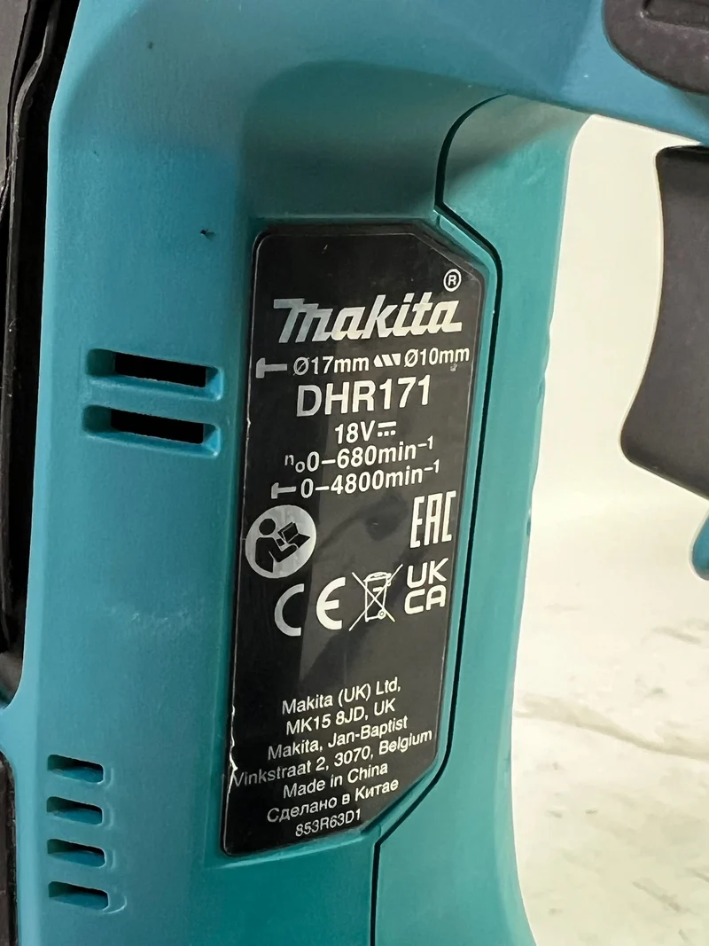 Makita DHR 171 Z Akku Bohrhammer 18 V 1,2 J SDS-Plus Brushless Solo - ohne Akku, ohne Ladegerät - Reparaturgerät