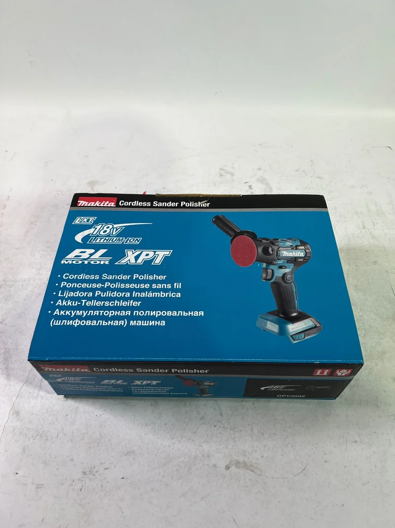Makita DPV 300 Z Akku Schleifer Polierer 18 V 50 / 80 mm Brushless Solo - ohne Akku, ohne Ladegerät - Reparaturgerät