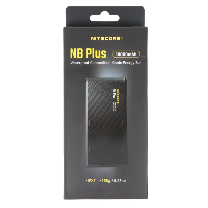 Nitecore Powerbank NB Plus, 10.000mAh Kapazität, wasserdicht, ultraleicht und kompakt