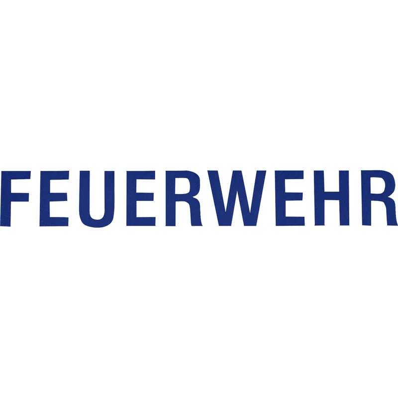 Schriftzug "FEUERWEHR" für HEROS Titan Feuerwehrhelme