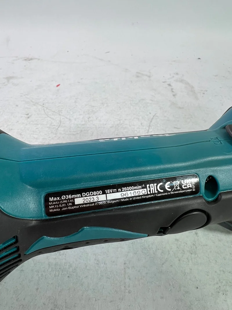 Makita DGD 800 Z Akku Geradschleifer 18 V Solo - ohne Akku, ohne Ladegerät - Reparaturgerät