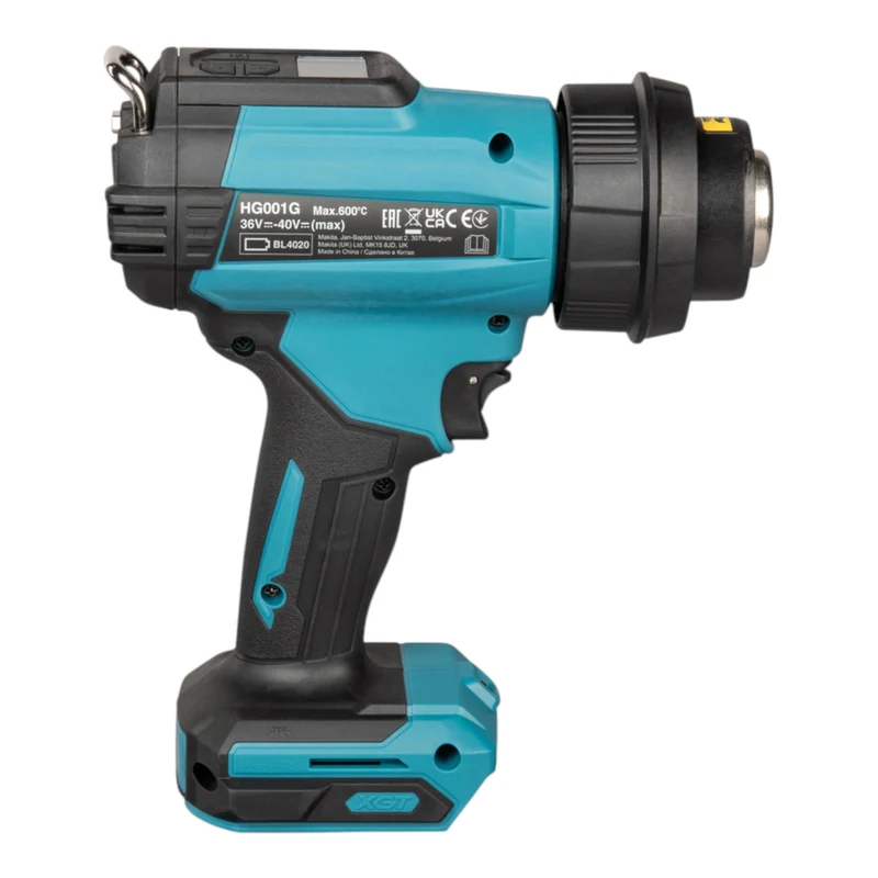 Makita HG 001 GZ02 Akku Heißluftgebläse 40 V max. 600 °C + Makpac - ohne Akku, ohne Ladegerät